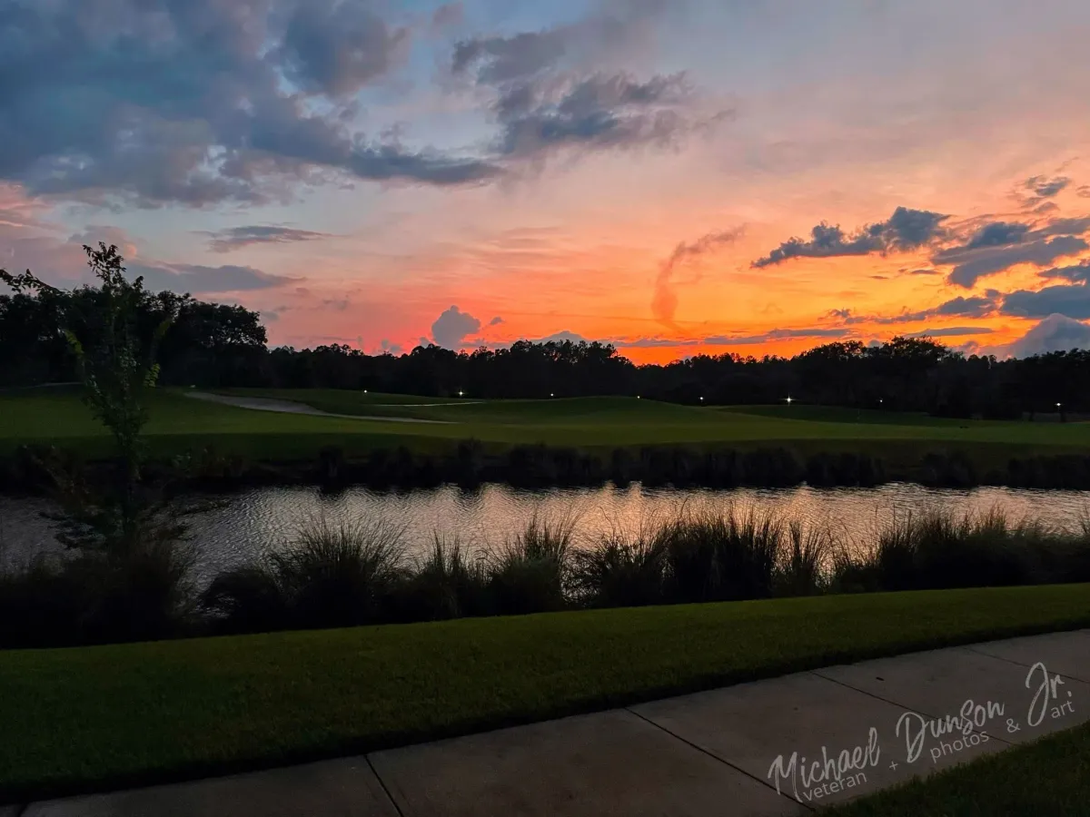 Sunset Over the Green