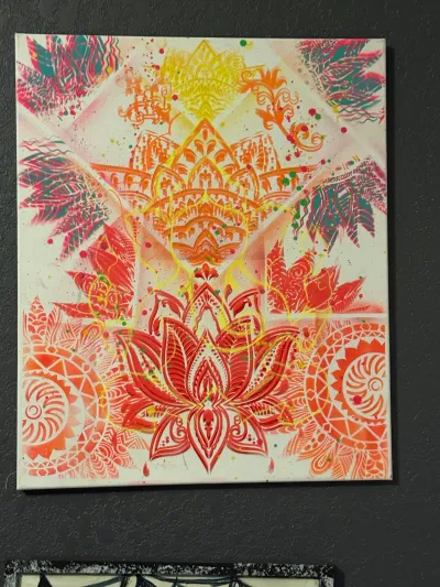 Vibrant Lotus Mandala