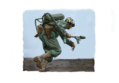 Soldier with Flamethrower