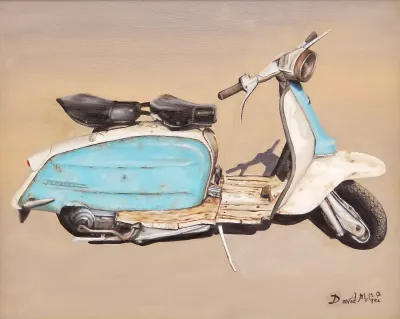Vintage Blue Lambretta